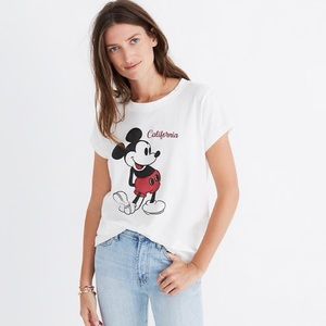 Madewell x Mickey Mouse California tee sz Small